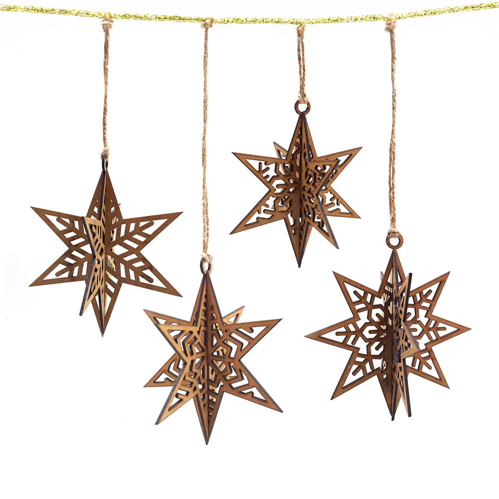 3D Christmas Stars